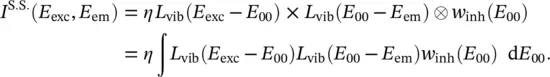 At low temperature L vib E exc E 00 as well as L vib E 00 E em vanish - фото 258
