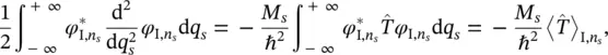 where is the kinetic energy averaged over the n th state of the s th oscillator - фото 181
