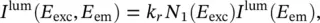 where I lum E em is the emission lineshape determined by homogeneous and - фото 244