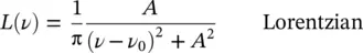 this lineshape is centered at ν 0and is characterized by a full width at half - фото 91