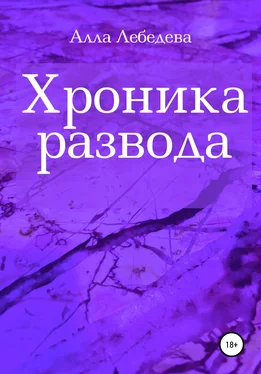 Алла Лебедева Хроника развода обложка книги