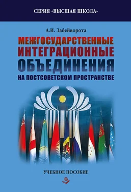 Александр Забейворота Межгосударственные интеграционные объединения на постсоветском пространстве обложка книги