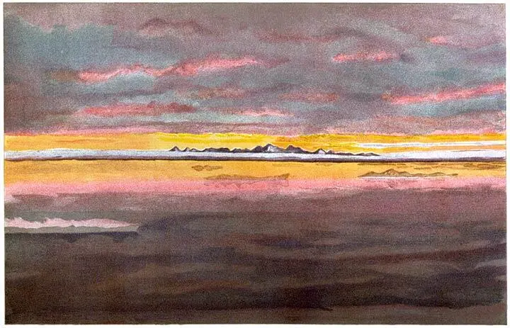 Plate III Sunset off the the North Coast of Asia North of the Mouth of the - фото 35