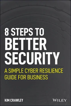 Kim Crawley 8 Steps to Better Security обложка книги