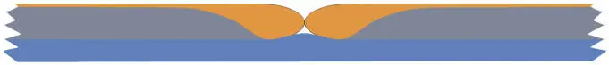 Figure 125 Sketch of two adjacent Nitzschia sigmoidea on the water surface - фото 29