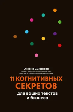 Оксана Смирнова 11 когнитивных секретов для ваших текстов и бизнеса обложка книги