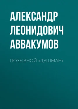 Александр Аввакумов Позывной «Душман» обложка книги