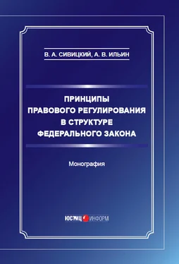 Владимир Сивицкий Принципы правового регулирования в структуре федерального закона обложка книги