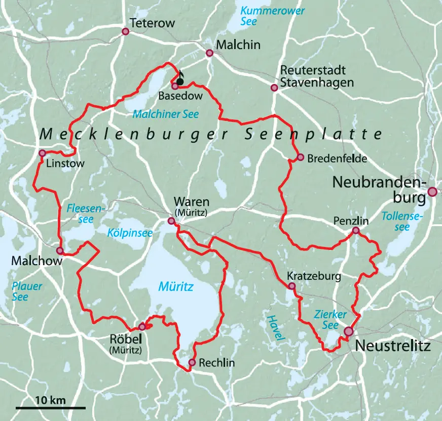 TAG 1Waren MüritzNationalpark Rechlin Ludorf Röbel 52 km 96 Hm Fast - фото 40