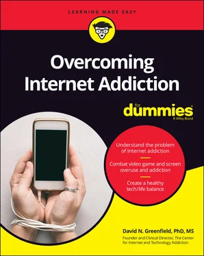 David N. Greenfield Overcoming Internet Addiction For Dummies обложка книги