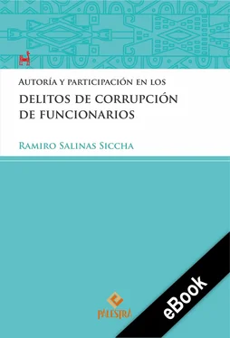 Ramiro Salinas Autoría y participación en los delitos de corrupción de funcionarios обложка книги