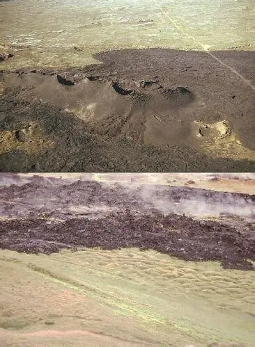 Figure I15 Eruption of Krafla in 1980 hornitos on fractures and lava flows - фото 16