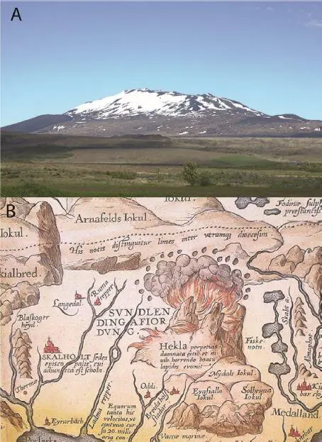 Figure I5 A The Hekla volcano Brigitte Van VlietLanoë and B its - фото 6