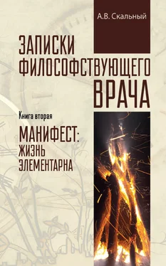 Анатолий Скальный Записки философствующего врача. Книга вторая. Манифест: жизнь элементарна обложка книги