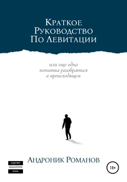 Андроник Романов Краткое руководство по левитации обложка книги