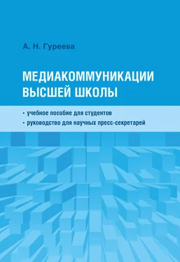 Анна Гуреева Медиакоммуникации высшей школы