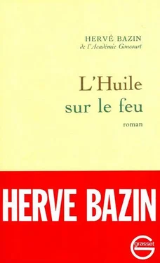 Hervé Bazin L'huile sur le feu обложка книги