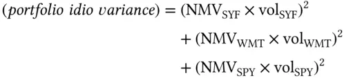 And the volatility is Finally the variance of the portfolio is the sum of the - фото 32