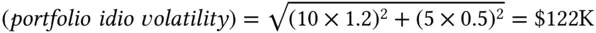 Finally the variance of the portfolio is the sum of the variances because - фото 33