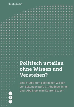 Claudio Caduff Politisch urteilen ohne Wissen und Verstehen? (E-Book) обложка книги