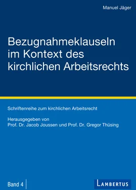 Manuel Jäger Bezugnahmeklauseln im Kontext des kirchlichen Arbeitsrechts обложка книги