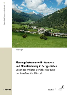 Reto Rupf Planungsinstrumente für Wandern und Mountainbiking in Berggebieten обложка книги