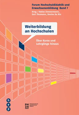 Tobias Zimmermann Weiterbildung an Hochschulen обложка книги