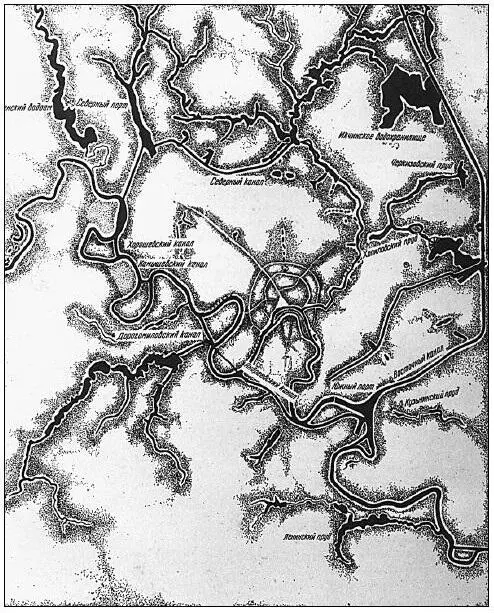 73 Водная система Москвы по Генеральному плану 1935 г АС 1935 10 11 с - фото 83