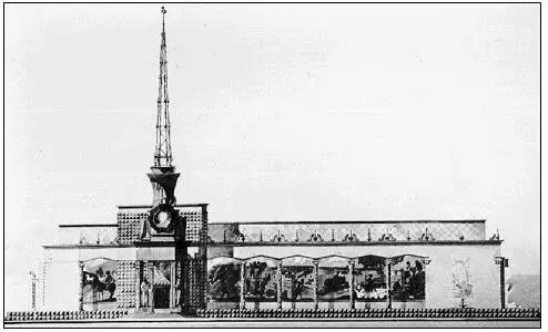 99 В Кокорин Проект павильона Москвы 1937 Не осуществлен МА 5 35363 - фото 110