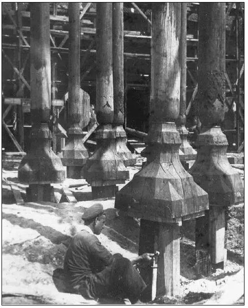 116 Колонны павильона Узбекистан на ВСХВ архитектора С Полупанова были - фото 127