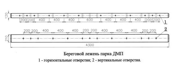 Вес элементов парка ДМП понтон 1100 кг носовой обтекатель понтона 86 - фото 7