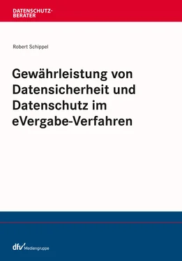 Robert Schippel Gewährleistung von Datensicherheit und Datenschutz im eVergabe-Verfahren обложка книги