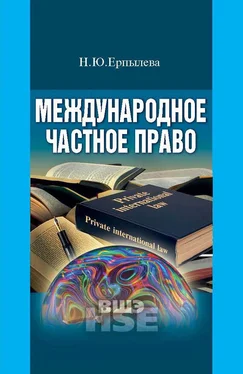 Наталия Ерпылева Международное частное право обложка книги