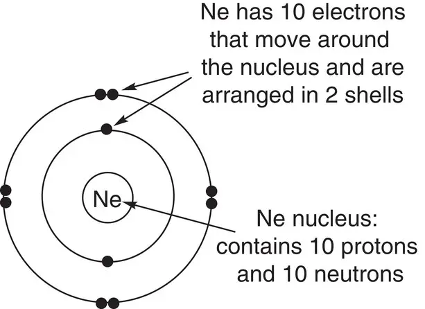 Figure 15The structure of neon Worked Example 14 Draw the arrangement of - фото 59