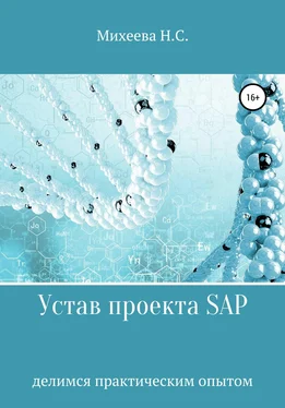Наталия Михеева Устав проекта SAP обложка книги