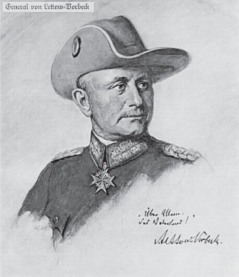 Lieutenantcolonel Paul von LettowVorbeck commandant de la Schutztruppe - фото 5