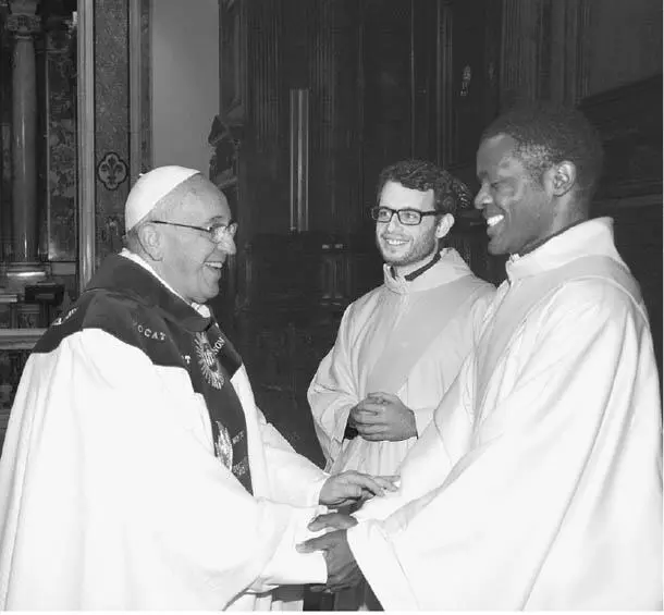 Papst Franziskus begegnet jungen Jesuiten SJBildarchiv 1 Noch ein - фото 2