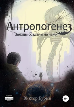 Виктор Бурый Антропогенез. Звезды созданы не нами обложка книги