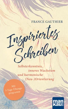 France Gauthier Inspiriertes Schreiben. Selbsterkenntnis, inneres Wachstum und harmonische (Neu-)Orientierung обложка книги