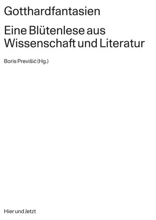 Inhaltsverzeichnis Warum Gotthardfantasien Eine Einführung Warum - фото 2