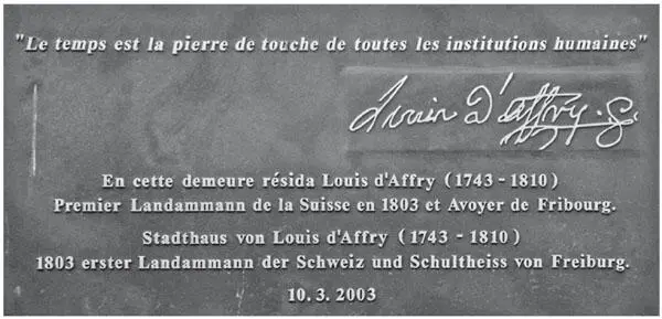 17 Erinnerungstafel am Stadthaus von Louis dAffry angebracht zum - фото 17