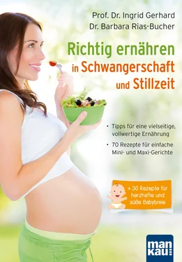 Prof. Dr. Ingrid Gerhard Richtig ernähren in Schwangerschaft und Stillzeit обложка книги