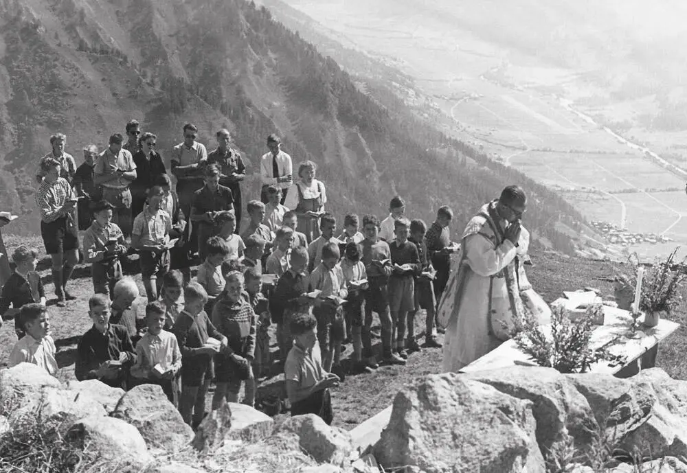 Bergmesse im Jungwachtlager auf der Galmihornhütte 195152 Mit grosser - фото 22