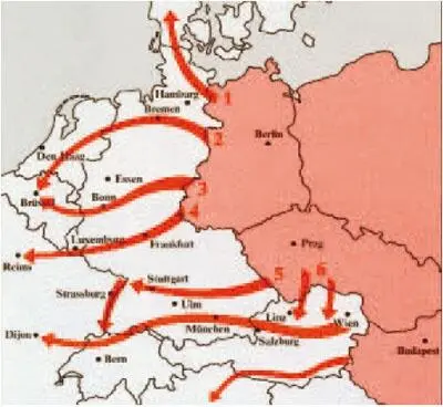 Abb 2Die sechs operativen Hauptrichtungen einer ersten Phase der vom - фото 12