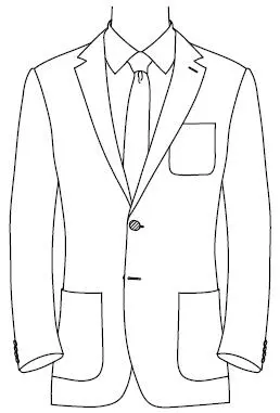 Einreihiger Blazer oder Clubjacke mit aufgesetzten Taschen engl Patch - фото 40