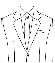 Fallende Revers Step Lapel Steigende Revers Peak Lapel - фото 14