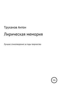 Труханов Антон Лирическая мемория обложка книги