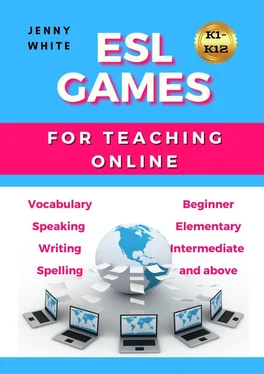 Jenny White ESL GAMES. FOR TEACHING ONLINE обложка книги