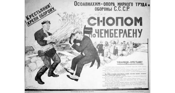 Плакат Снопом по Чемберлену 1927 Ещё одним резонансным зарубежным событием - фото 40