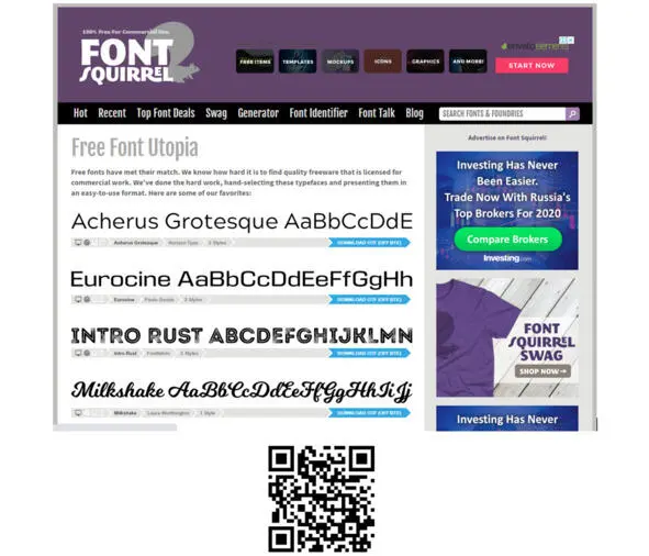 Также можно брать шрифты с сайта httpswwwfontsquirrelcom Хоть в шапке - фото 22